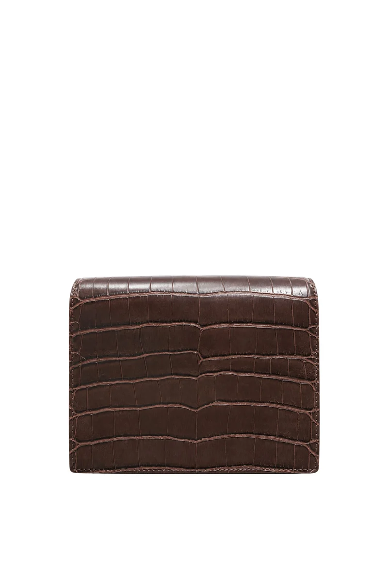 JW PEI Sac Bandoulière Mini Flap Brown Croc