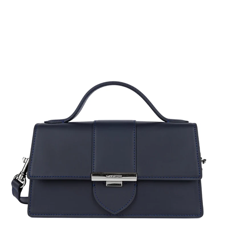 Lancaster Sac à main A rabat avec fermoir M Paris Ily Bleu Foncé