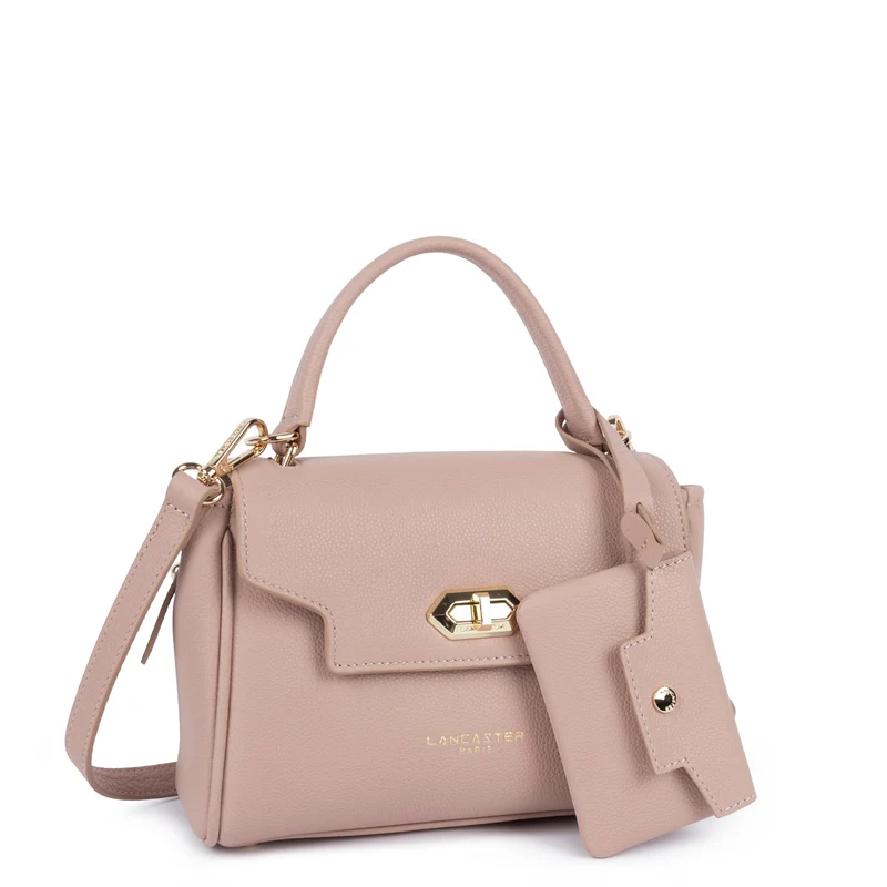 Lancaster Sac à main A rabat avec fermoir S Mademoiselle Grace Nude
