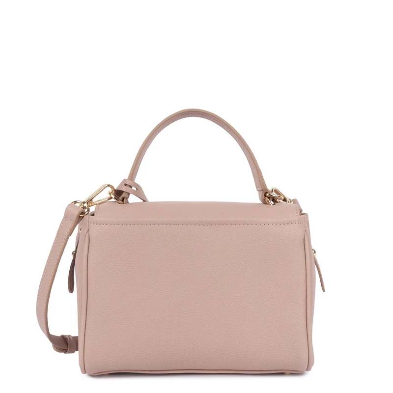 Lancaster Sac à main A rabat avec fermoir S Mademoiselle Grace Nude