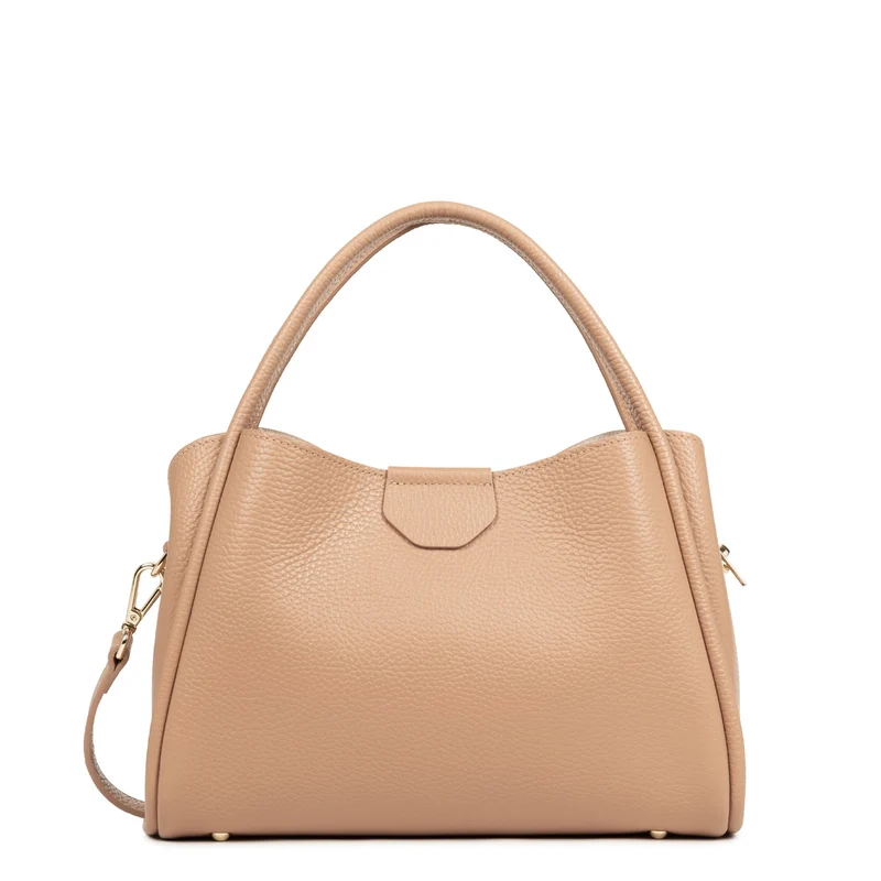 Lancaster Sac à main Aimantée M Ida Double Naturel - In - Beige