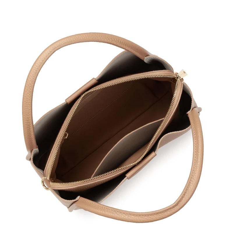 Lancaster Sac à main Aimantée M Ida Double Naturel - In - Beige