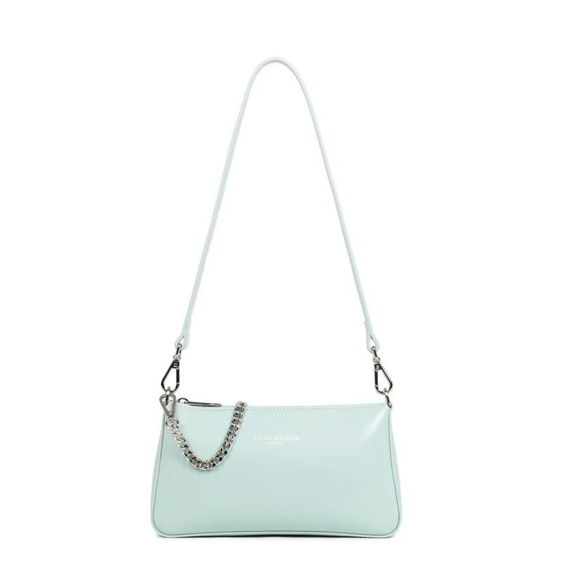 Lancaster Sac trotteur Zippée Suave Even Bleu Perle