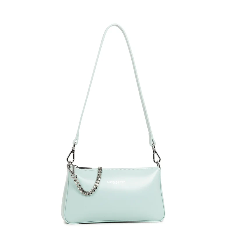 Lancaster Sac trotteur Zippée Suave Even Bleu Perle