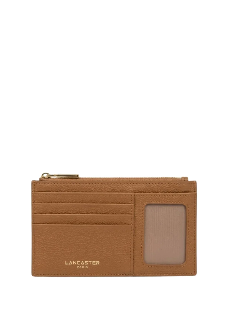 Lancaster Porte-cartes Zippé Dune Camel