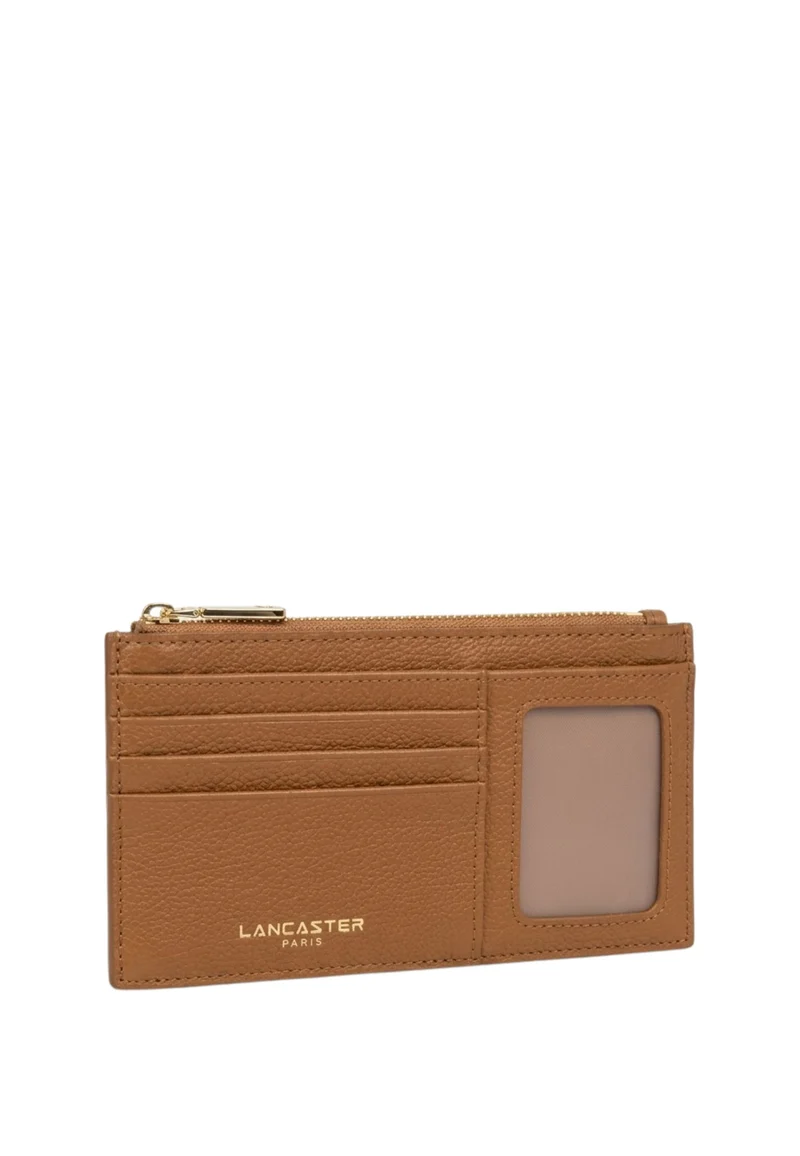 Lancaster Porte-cartes Zippé Dune Camel