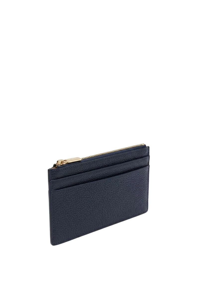Lancaster Porte-cartes Zippé Dune Bleu Foncé