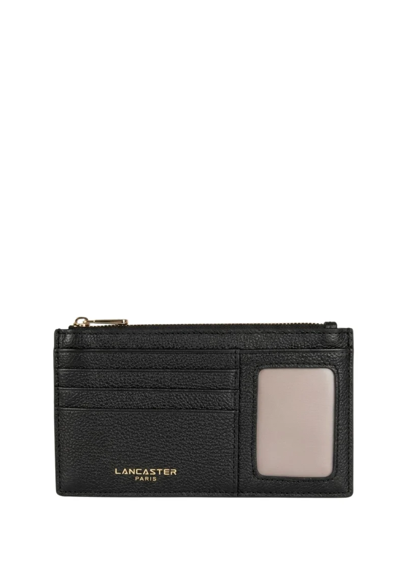 Lancaster Porte-cartes Zippé Dune Noir
