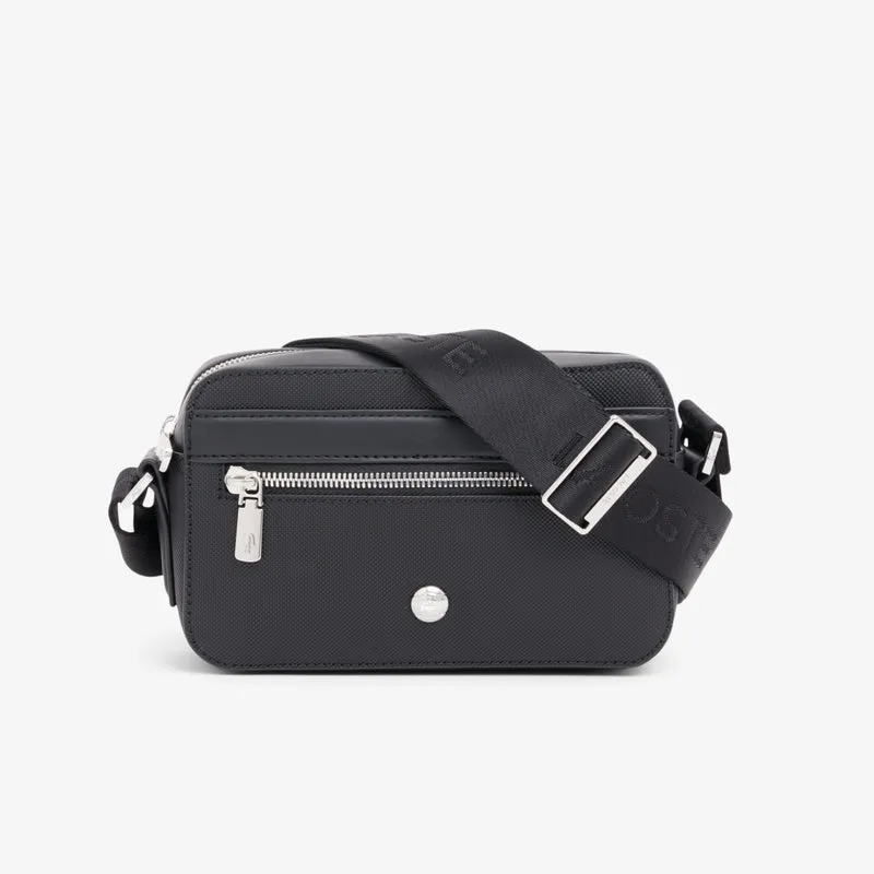 Lacoste Petit sac messenger Homme Langon Petit Piqué Noir