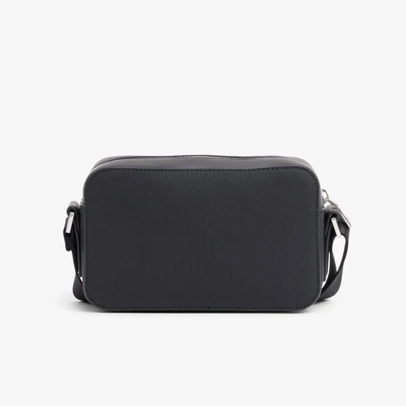 Lacoste Petit sac messenger Homme Langon Petit Piqué Noir