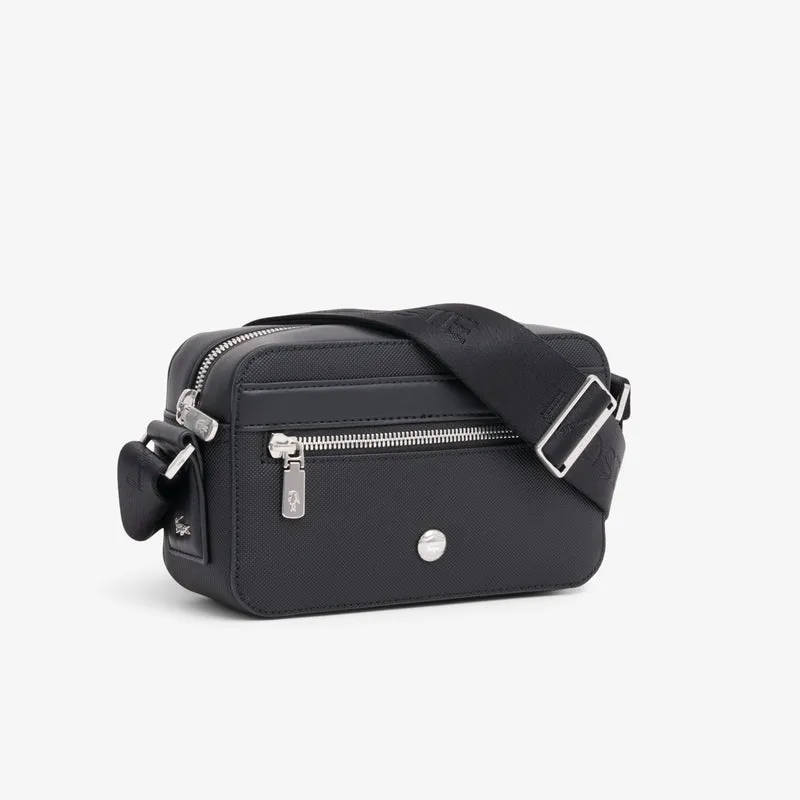 Lacoste Petit sac messenger Homme Langon Petit Piqué Noir