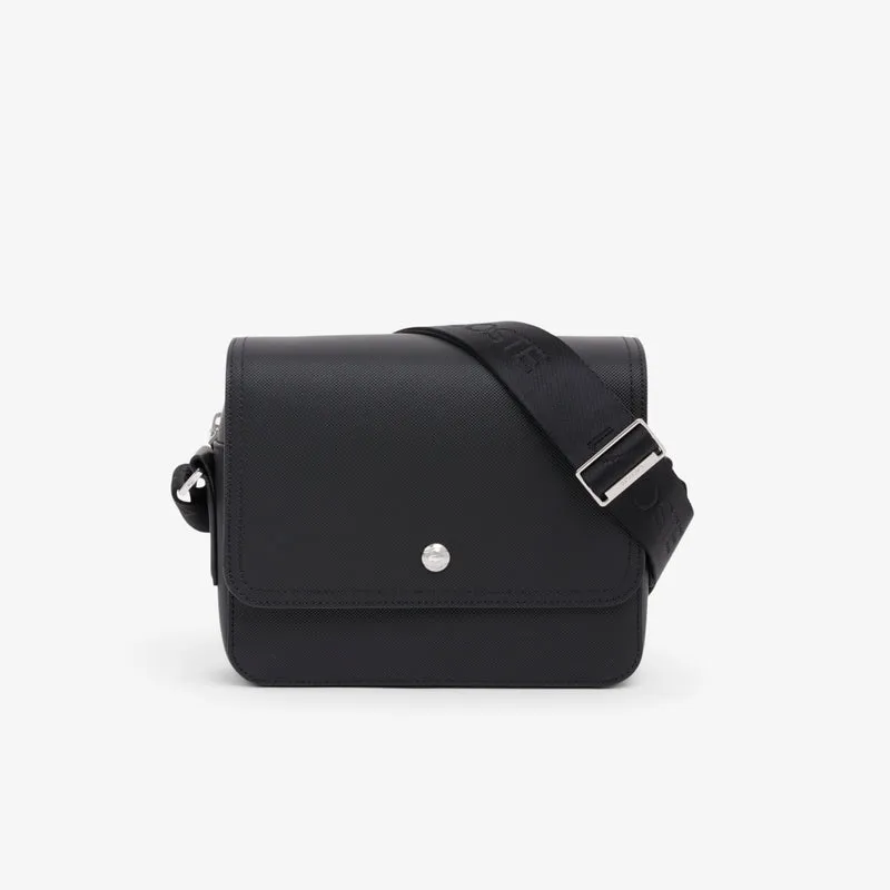 Lacoste Petit sac messenger Homme Langon Petit Piqué Noir