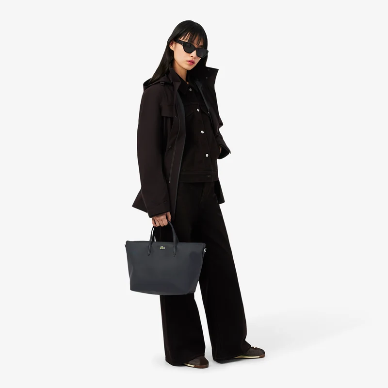 Lacoste Petit sac cabas à bandoulière L.12.12 Concept Noir
