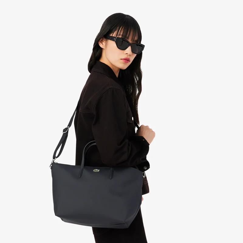 Lacoste Petit sac cabas à bandoulière L.12.12 Concept Noir