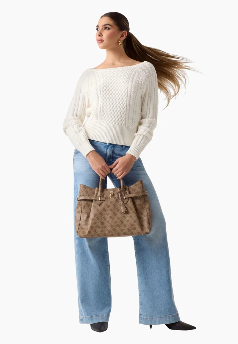 Guess Sac Bandoulière Handbag Latte Logo