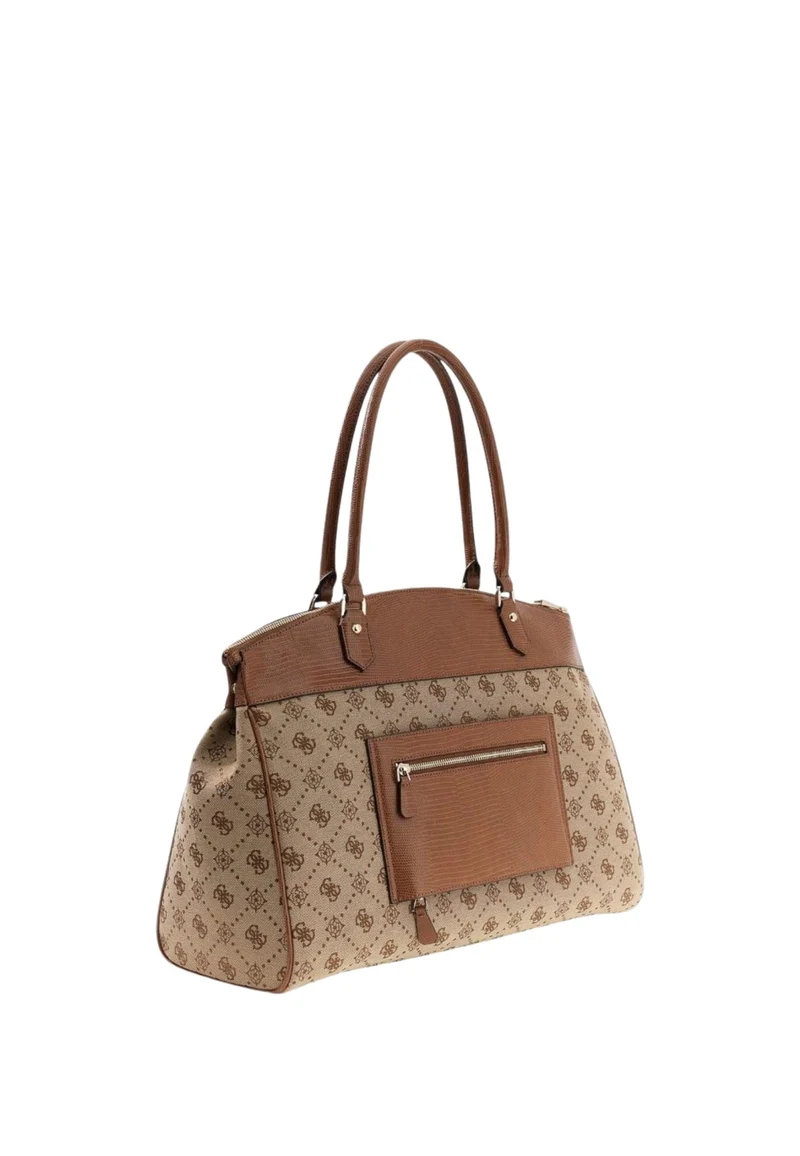 Guess Sac Bandoulière Melinda Logo Deluxe Latte Logo