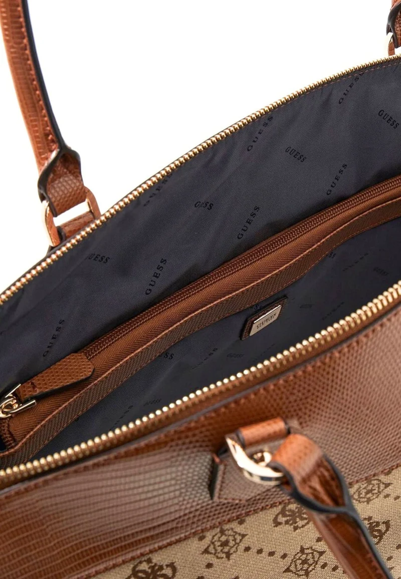 Guess Sac Bandoulière Melinda Logo Deluxe Latte Logo