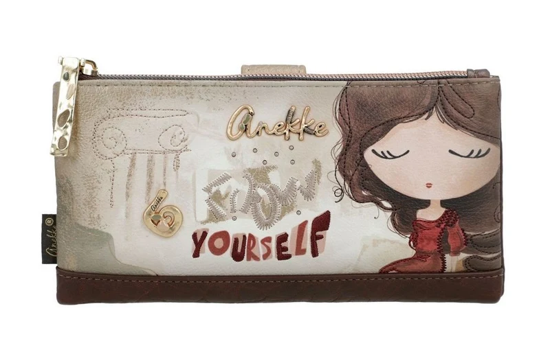 Anekke Grand Porte monnaie Muse Taupe
