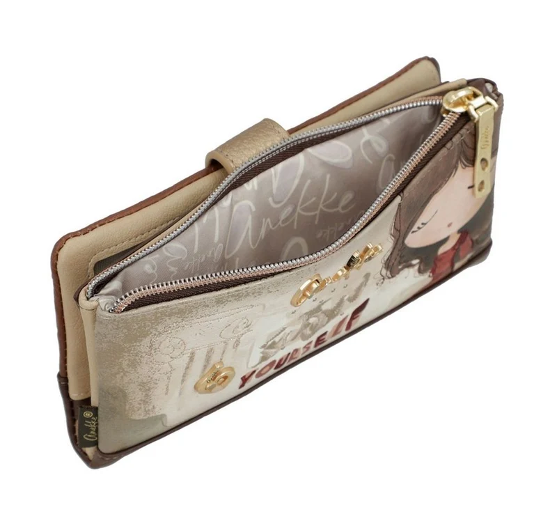 Anekke Grand Porte monnaie Muse Taupe