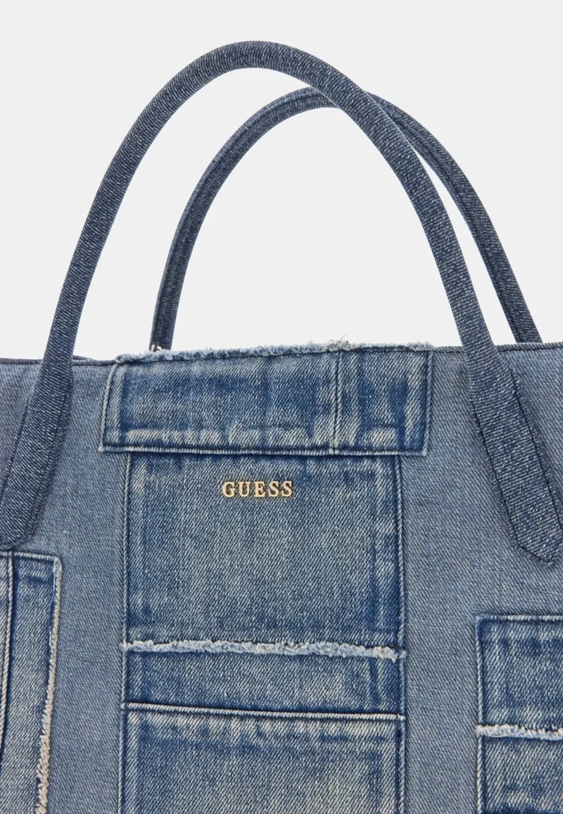 Guess Cabas Jodi Tote Denim Multi