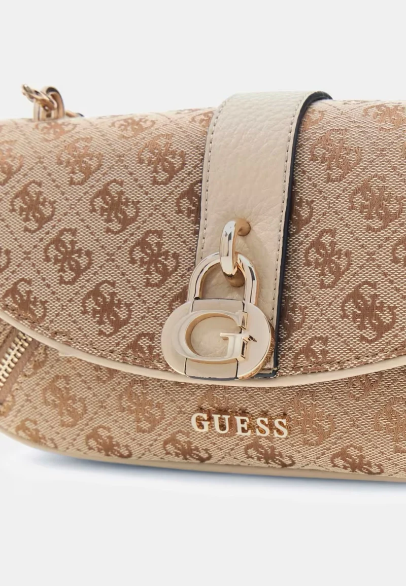 Guess Sac Bandoulière Jessa Girlfriend Sat Latte Logo
