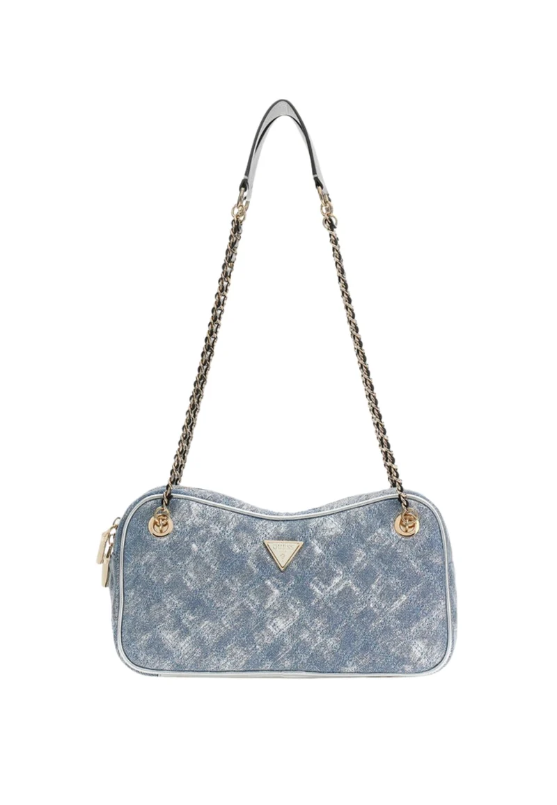 Guess Sac Bandoulière Cerelia Shoulder Sat Metallic Denim
