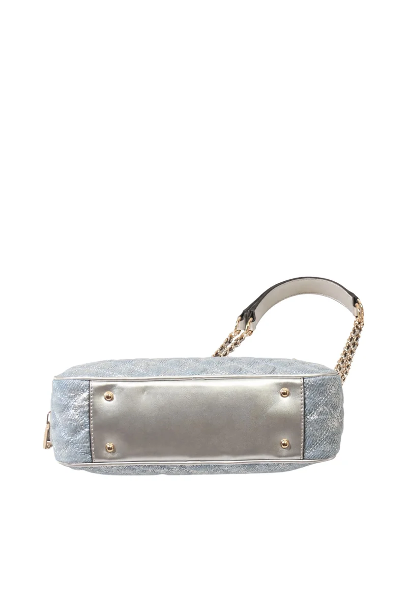 Guess Sac Bandoulière Cerelia Shoulder Sat Metallic Denim