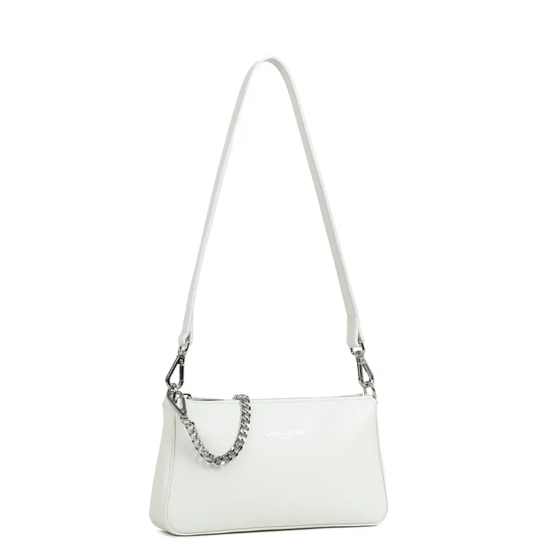 Lancaster Sac trotteur Zippée Suave Even Blanc Cassé