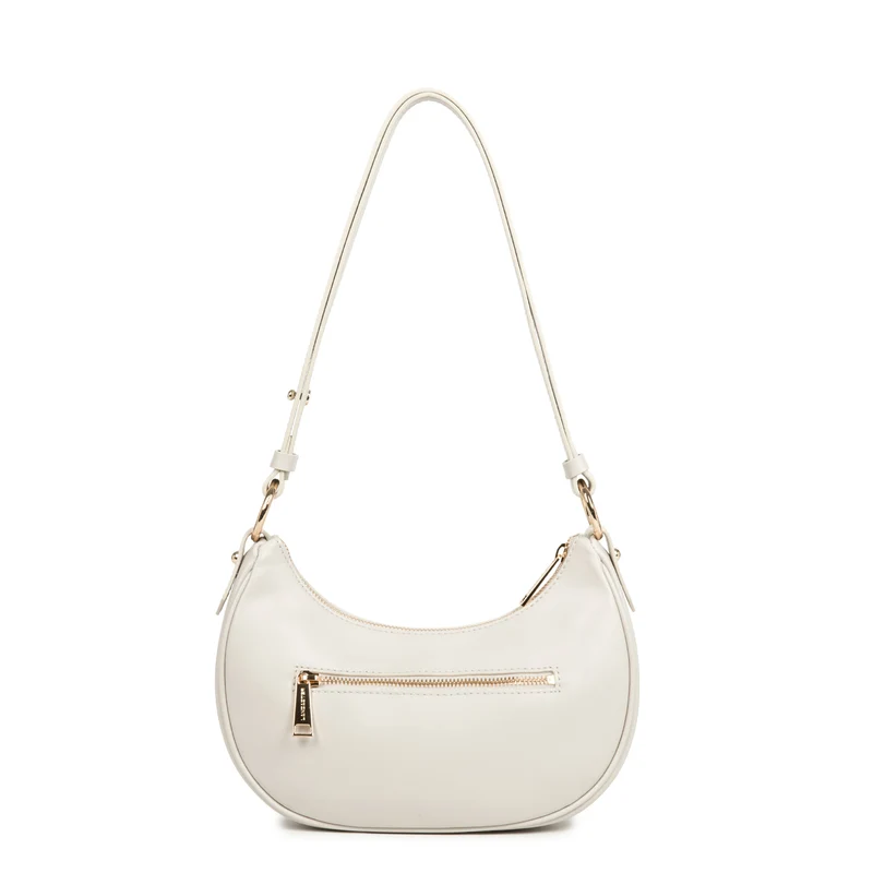 Lancaster Sac besace Zippé S Donna Aria Ecru