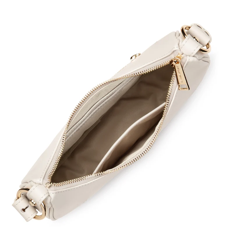 Lancaster Sac besace Zippé S Donna Aria Ecru