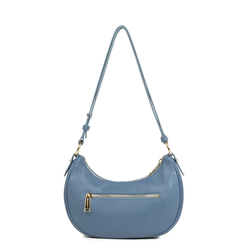 Lancaster Sac besace Zippé S Donna Aria Bleu Jeans