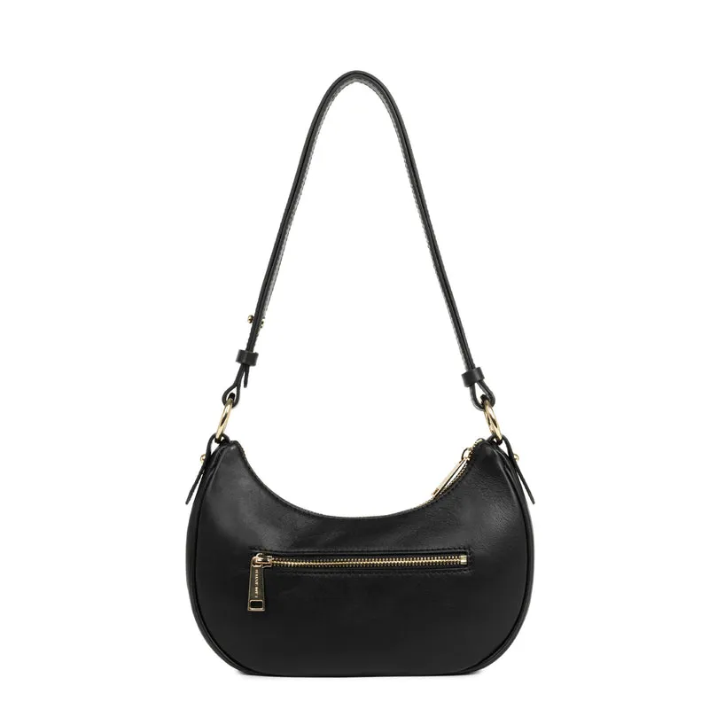 Lancaster Sac besace Zippé S Donna Aria Noir
