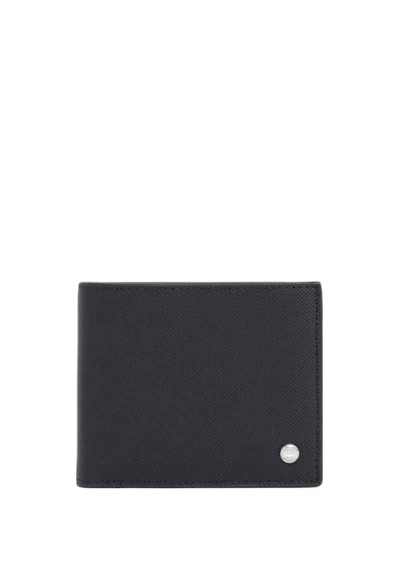 Lacoste Portefeuille Homme Langon Petit Piqué Noir
