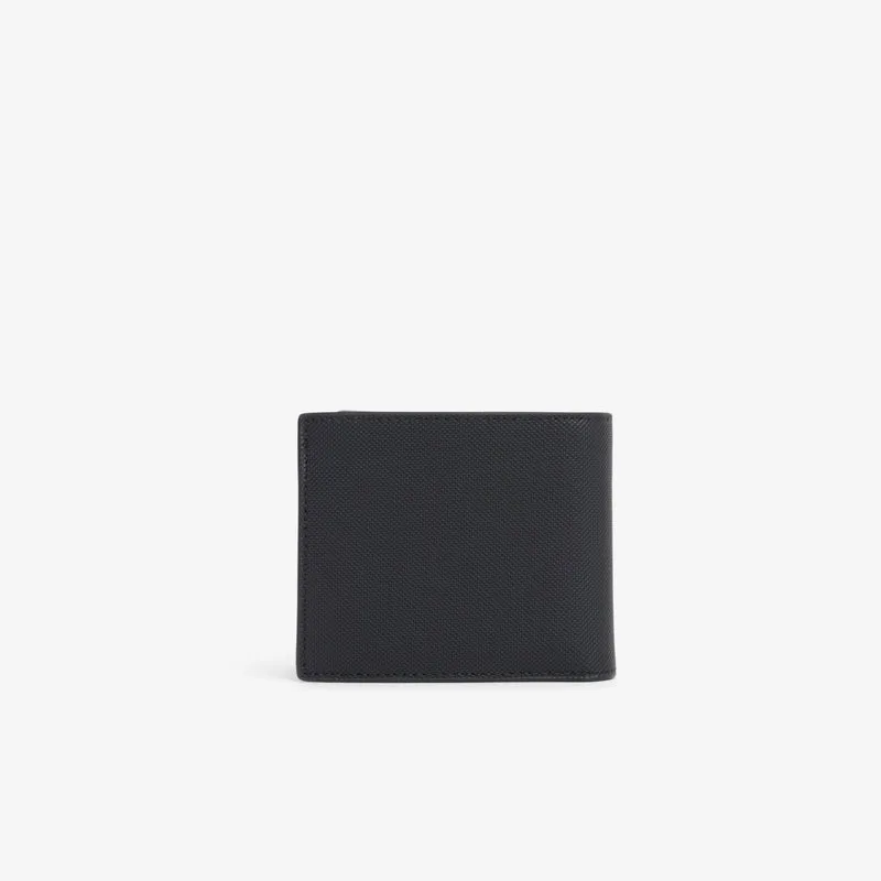 Lacoste Portefeuille Homme Langon Petit Piqué Noir