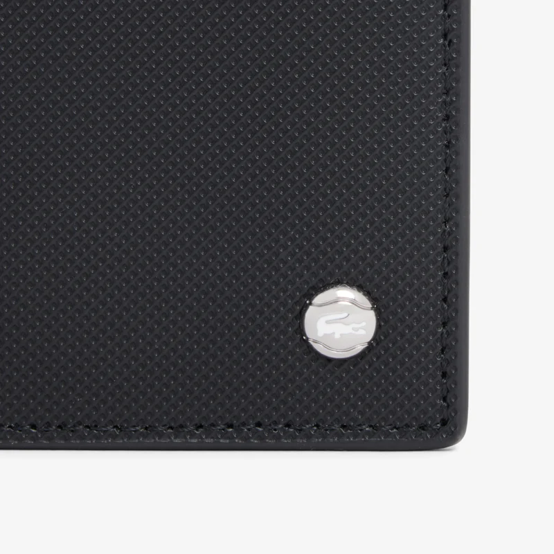 Lacoste Portefeuille Homme Langon Petit Piqué Noir
