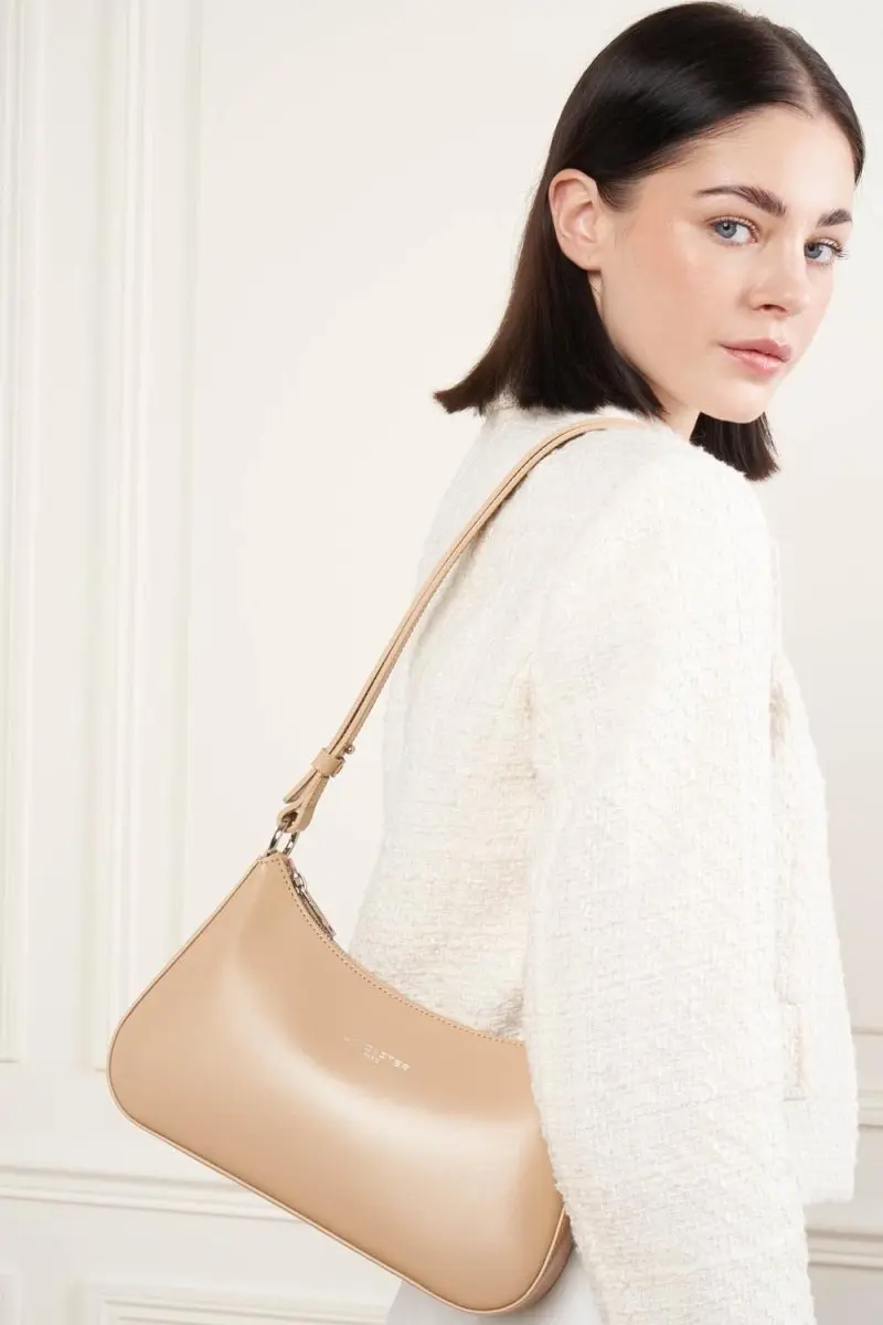 Lancaster Sac trotteur Zippé Suave Ace 433-22 Beige Foncé