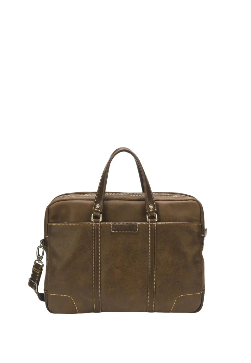 Arthur & Aston Porte Document Homme Chataigne