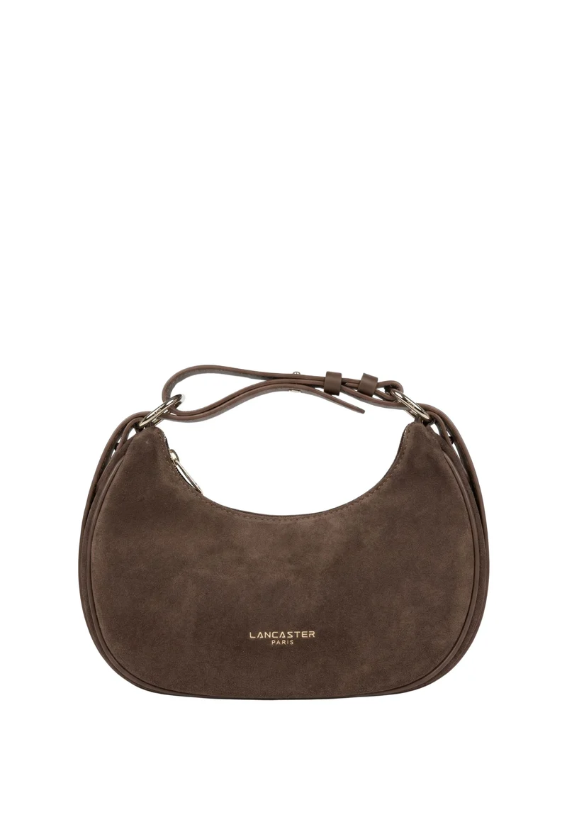 Lancaster Sac besace Zippé S Suède Marron