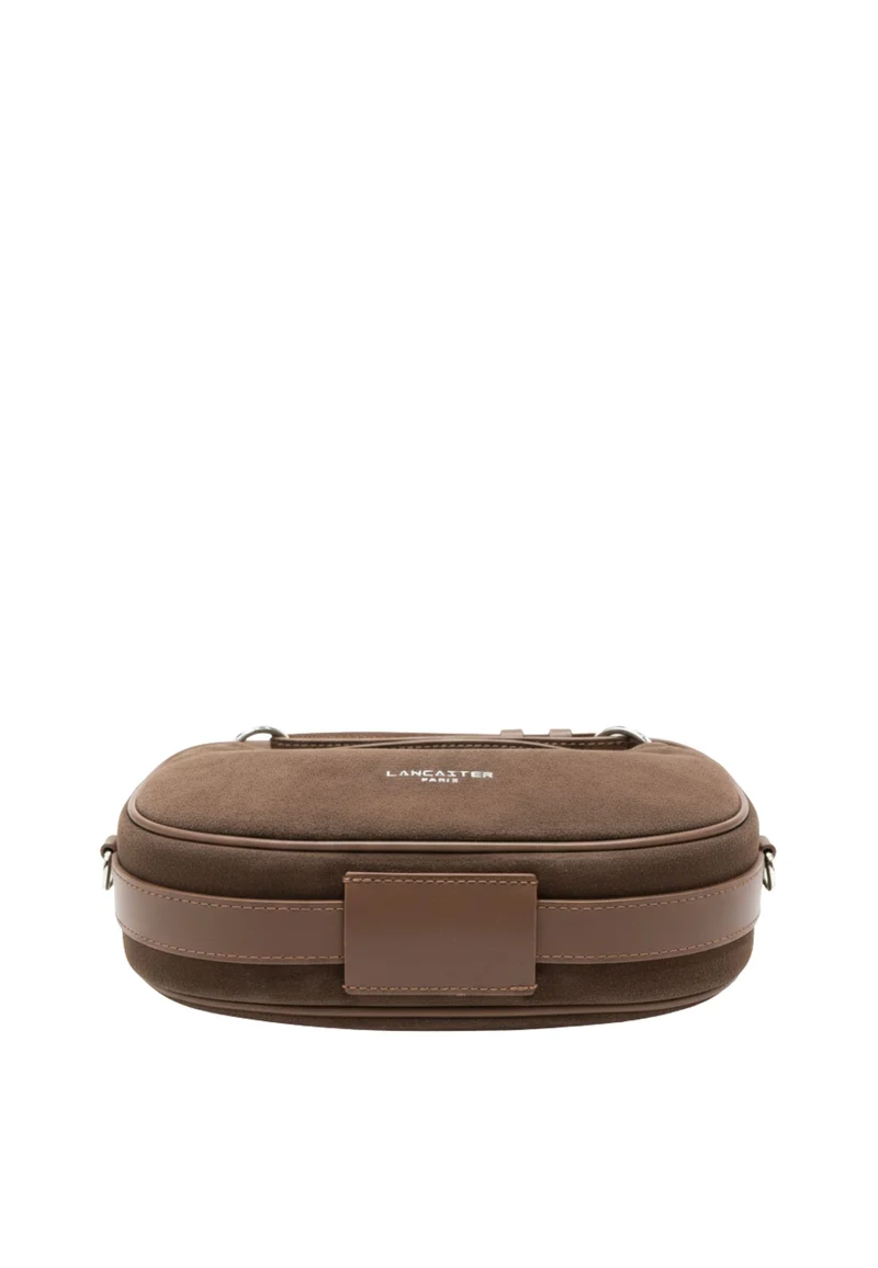 Lancaster Sac besace Zippé S Suède Marron