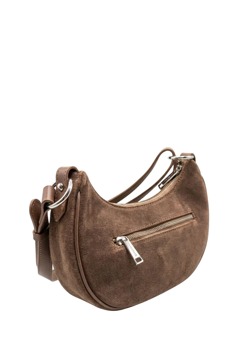 Lancaster Sac besace Zippé S Suède Marron