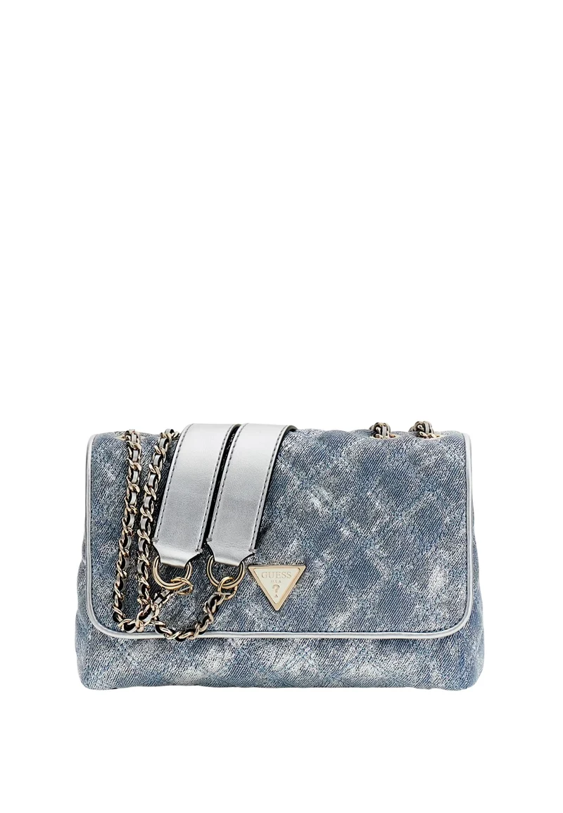 Guess Sac Bandoulière Cerelia Shoulder Sat Metallic Denim