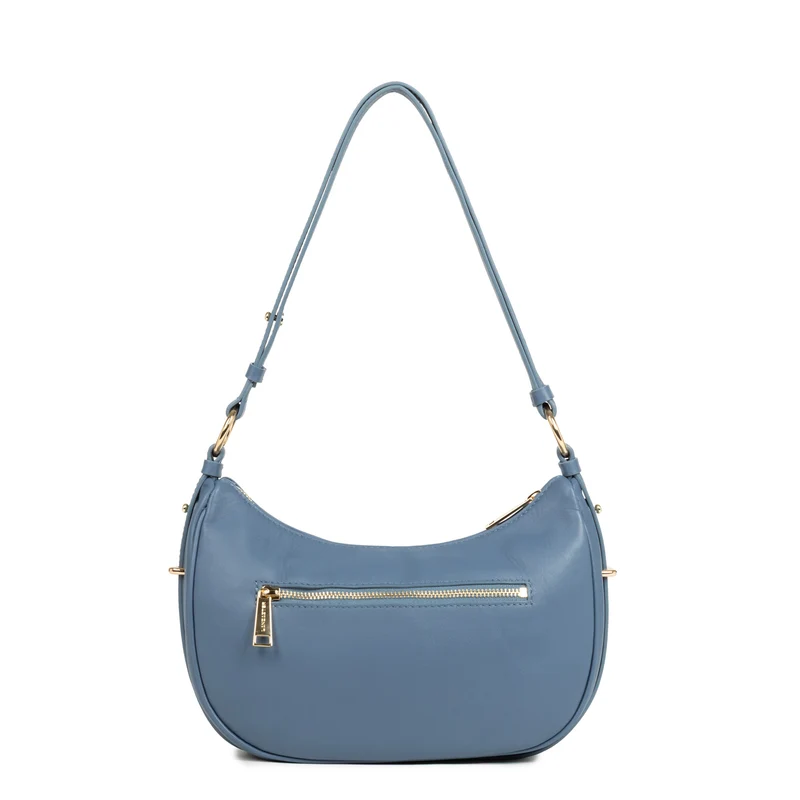 Lancaster Sac besace Zippé M Donna Aria Bleu Jeans