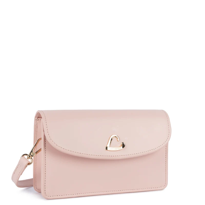 Lancaster Pochette A rabat aimanté Paris Philos Nude Clair