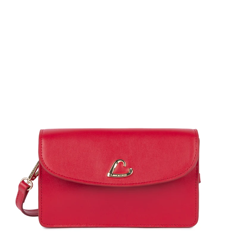 Lancaster Pochette A rabat aimanté Paris Philos Rouge