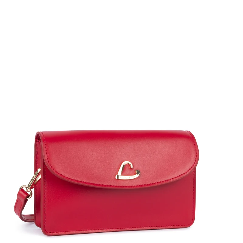 Lancaster Pochette A rabat aimanté Paris Philos Rouge