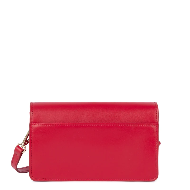 Lancaster Pochette A rabat aimanté Paris Philos Rouge