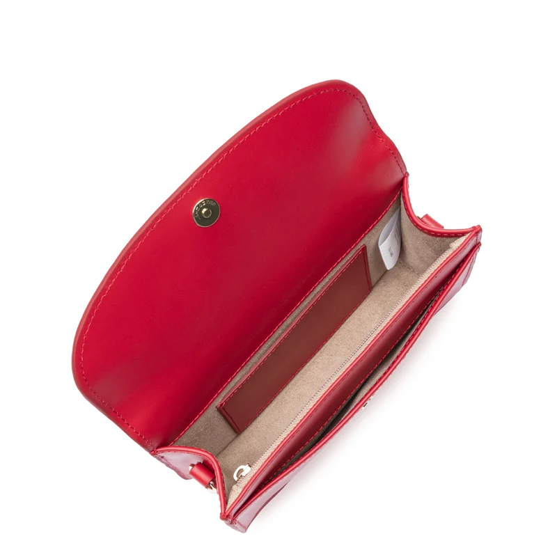 Lancaster Pochette A rabat aimanté Paris Philos Rouge