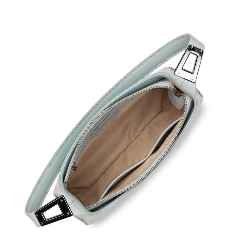 Lancaster Sac à main Zippé M Suave Ace Bleu Perle