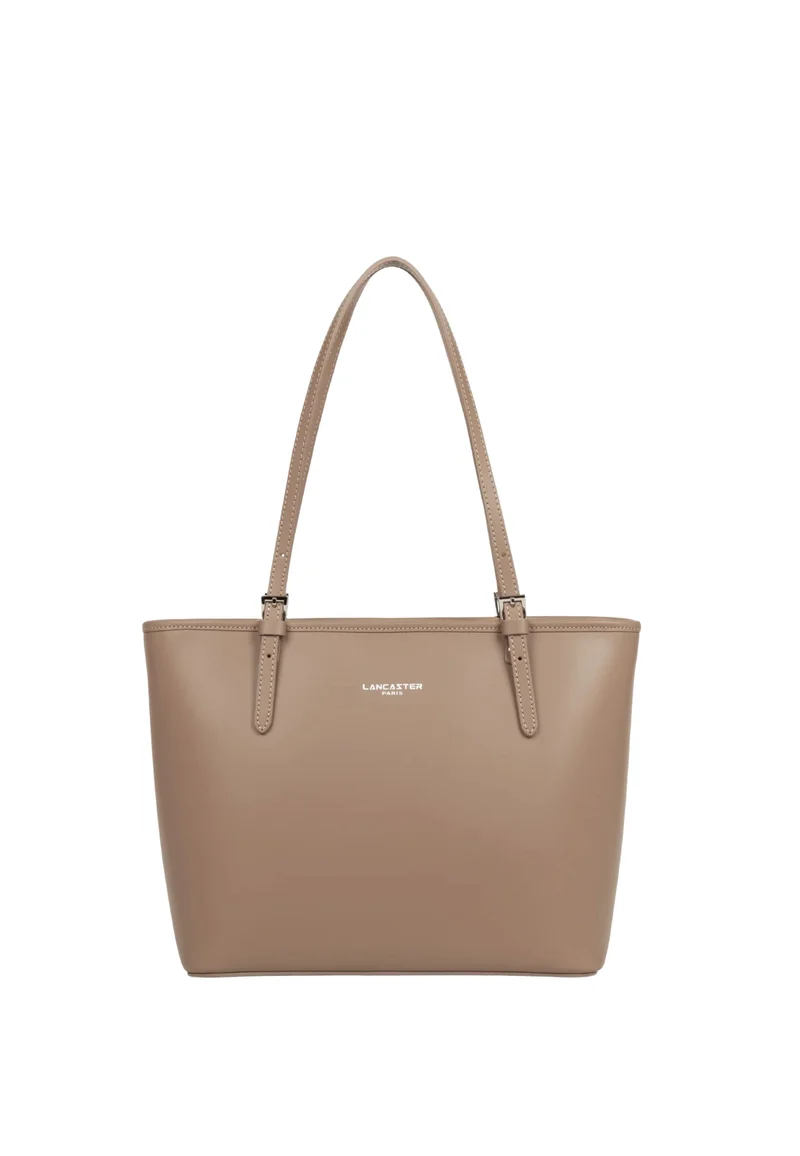 Lancaster Sac cabas épaule Zippée M Smooth Praline