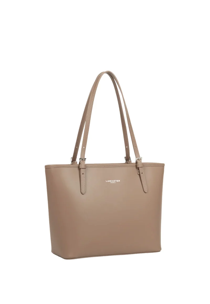 Lancaster Sac cabas épaule Zippée M Smooth Praline